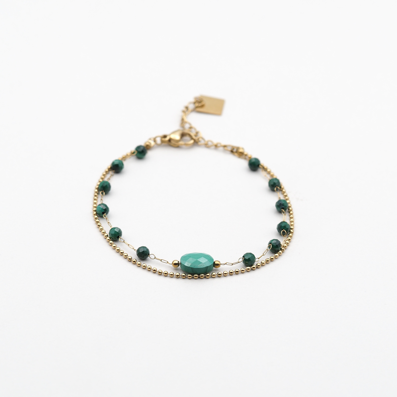 Malachit Armband Gold
