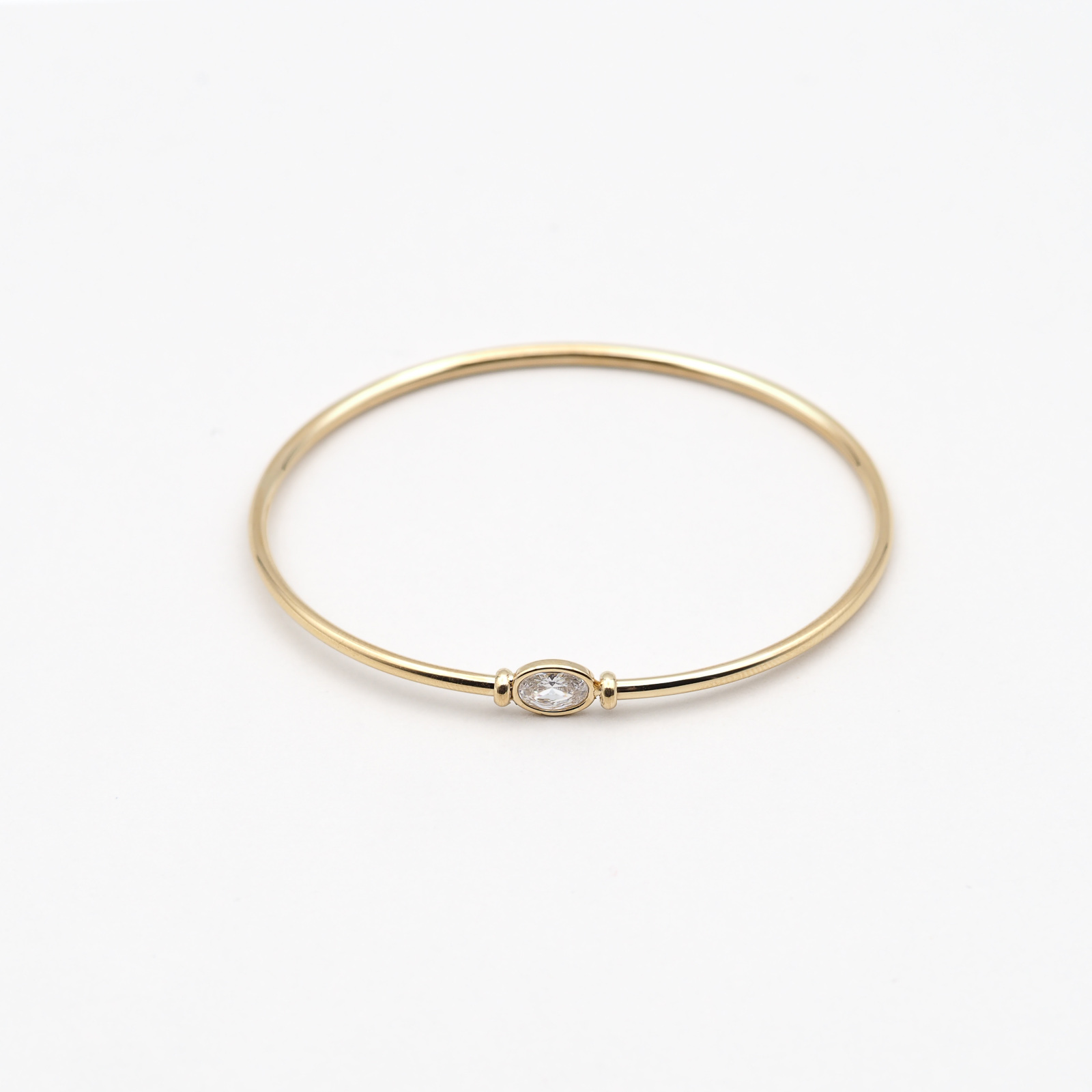 Zirkonia Armreif Gold