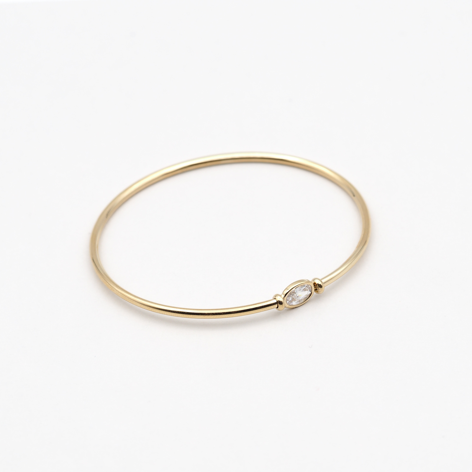 Zirkonia Armreif Gold
