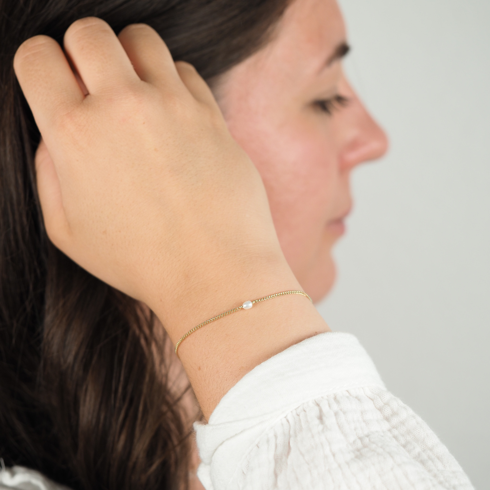 Perlen Armband Gold
