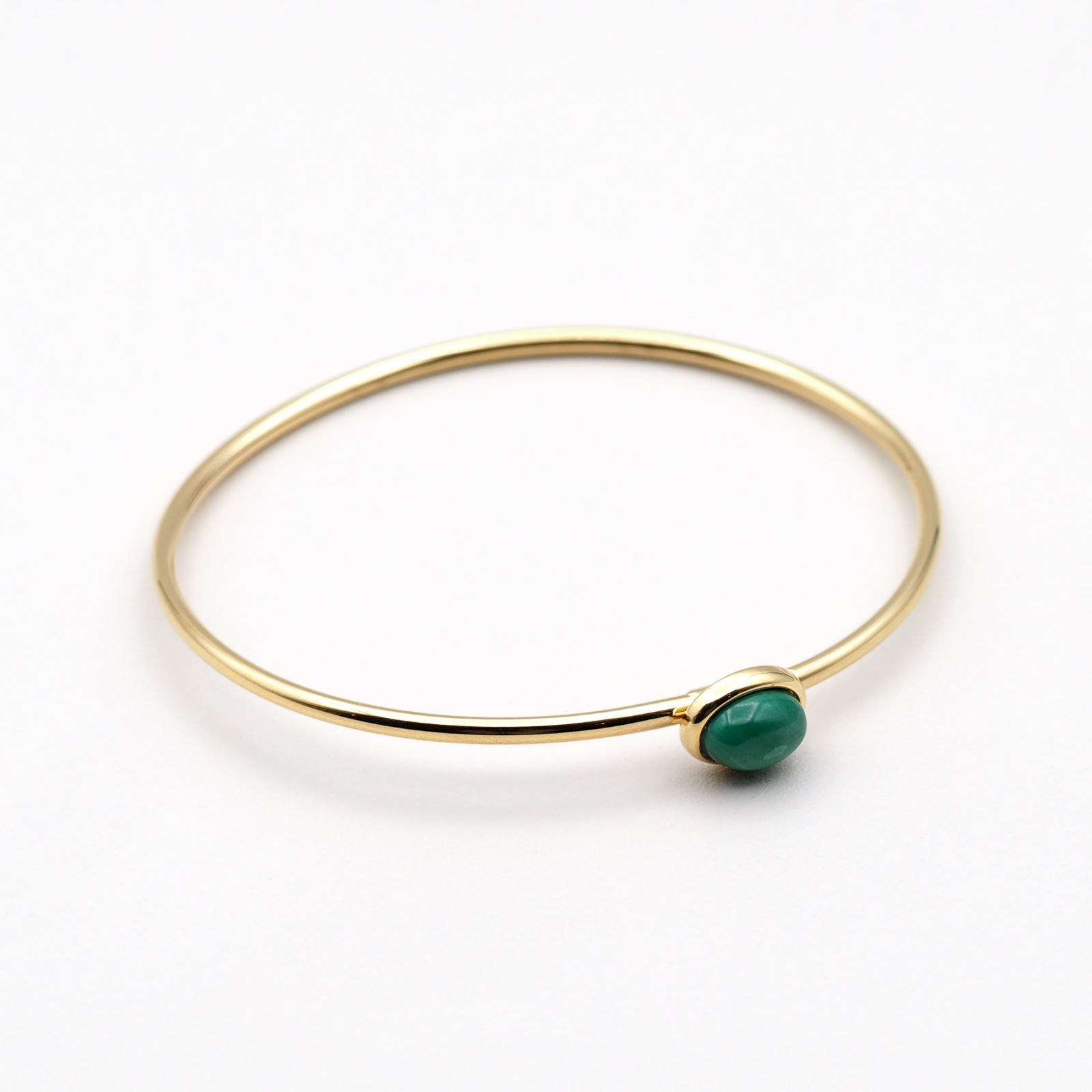 Malachit Armreif Gold