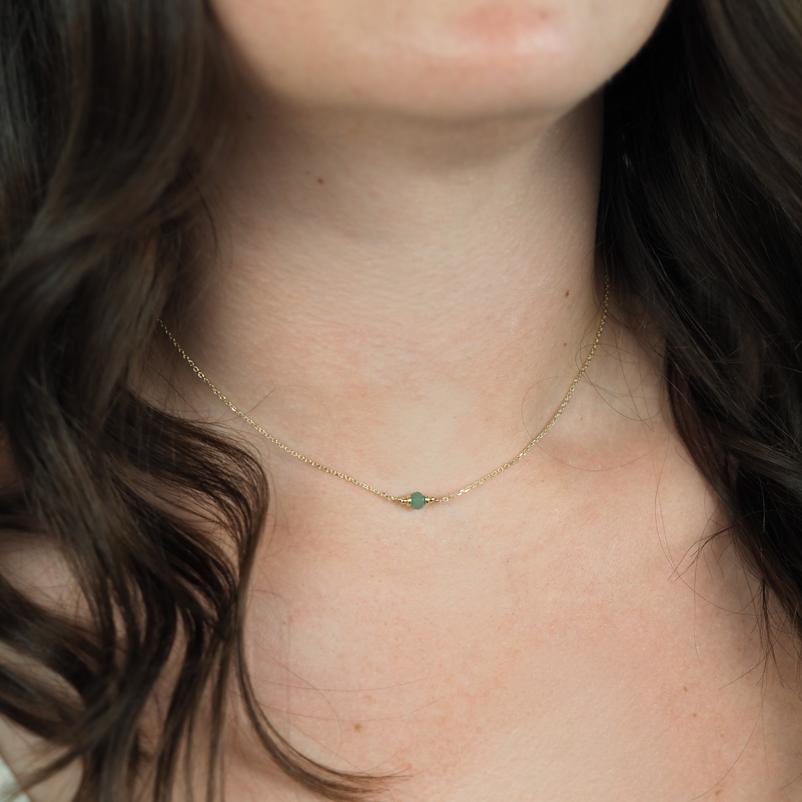 Aventurin Kette Gold