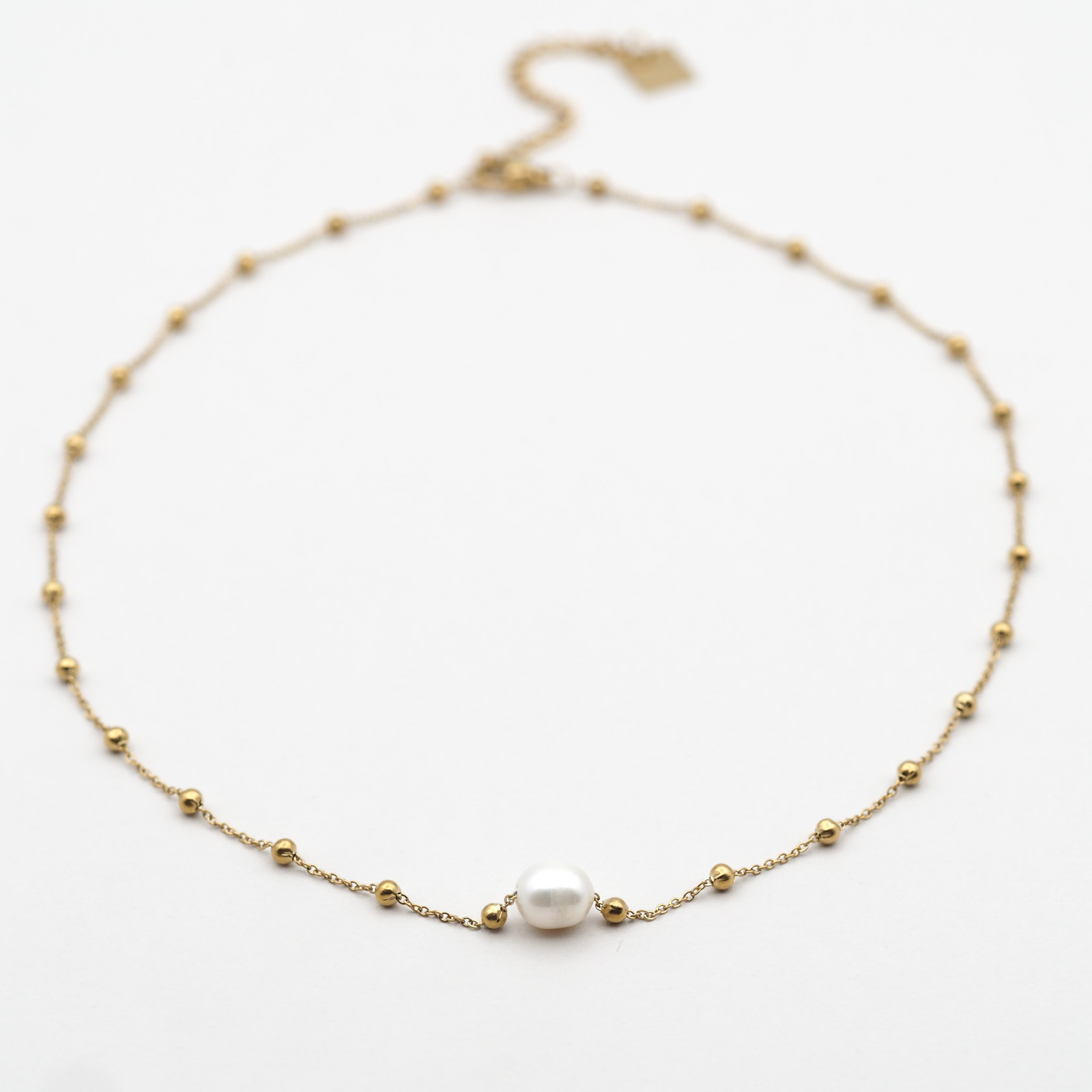 Perlen Kette Gold