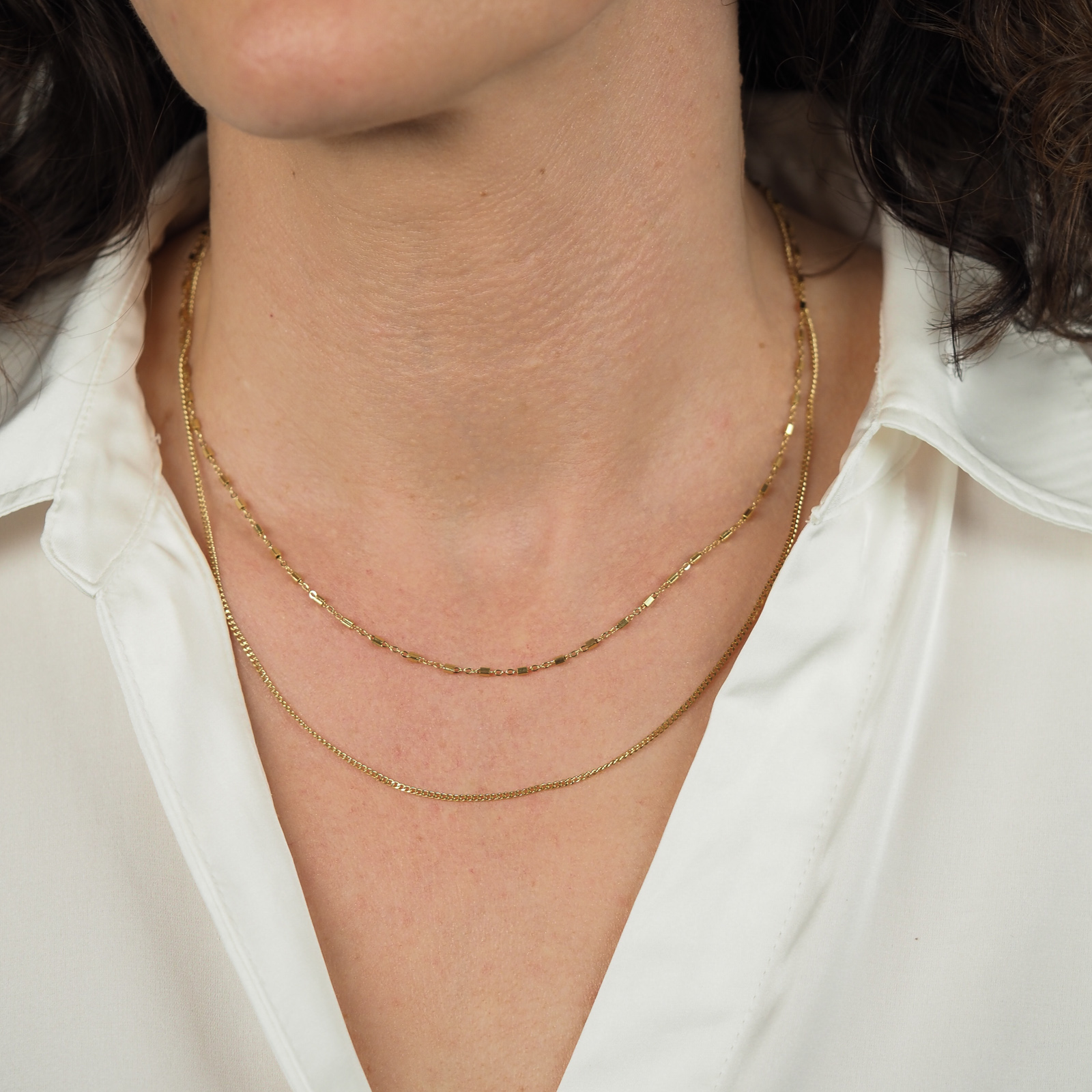 Doppelte Kette Gold