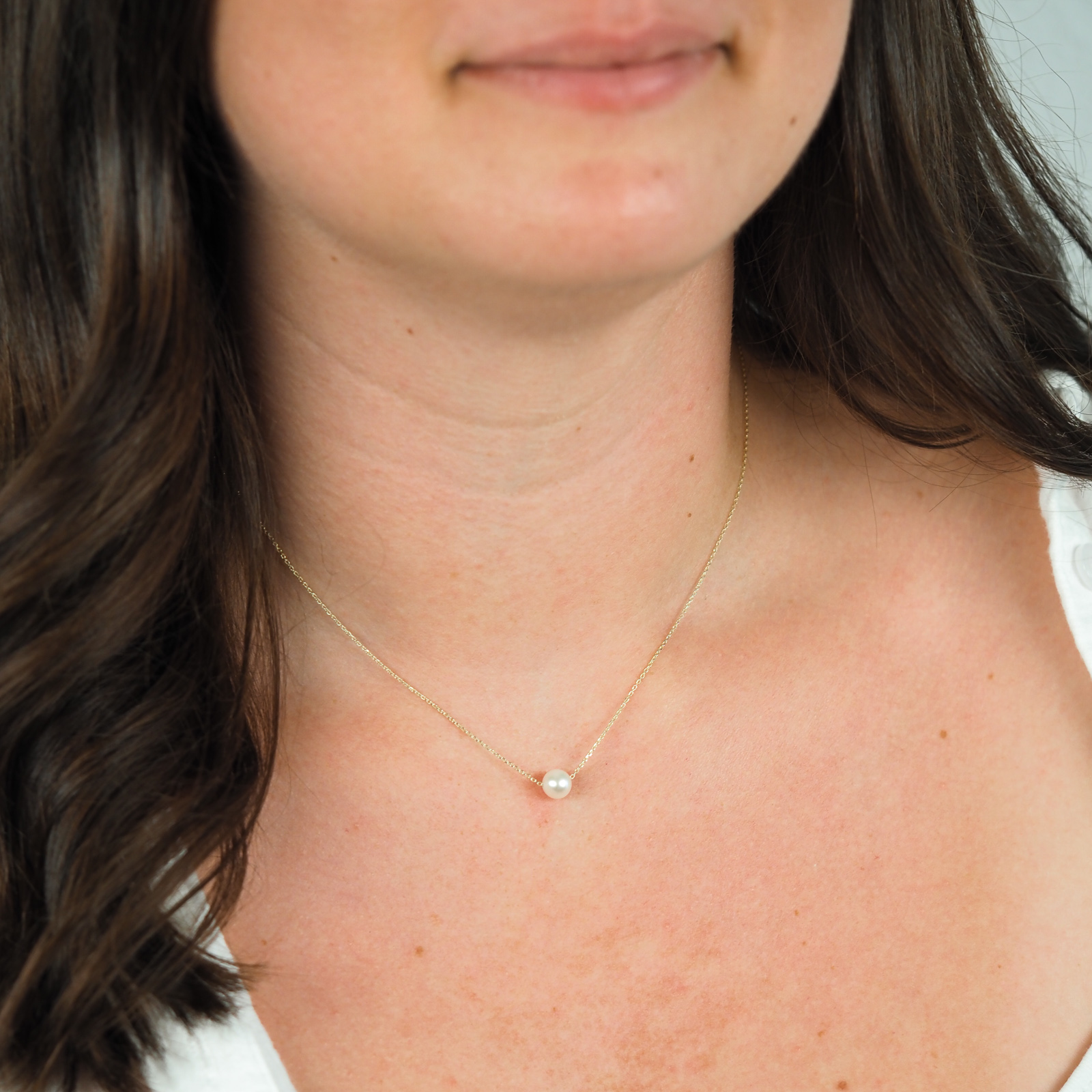 Perlen Kette Gold