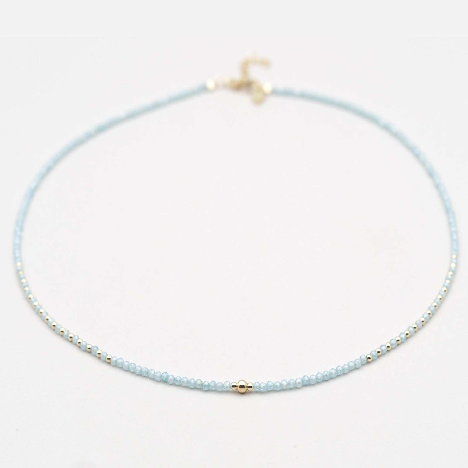 Zirkonia Kette Blau