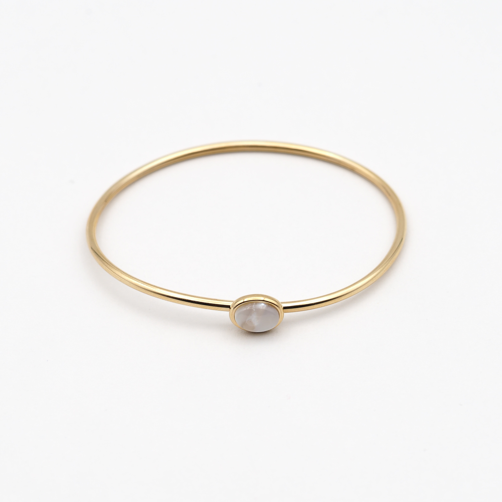 Perlmutt Armreif Gold