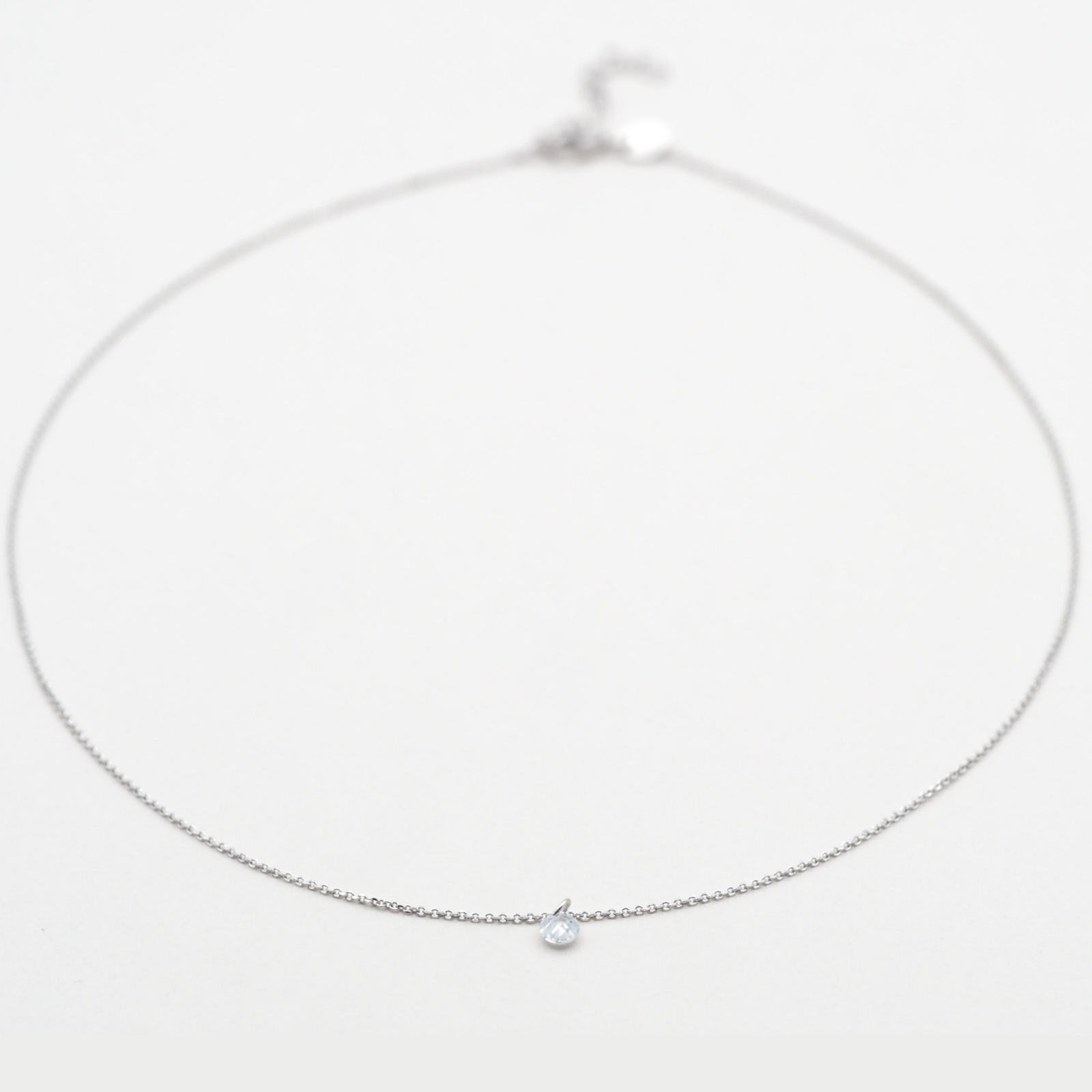 Zirkonia Kette Silber