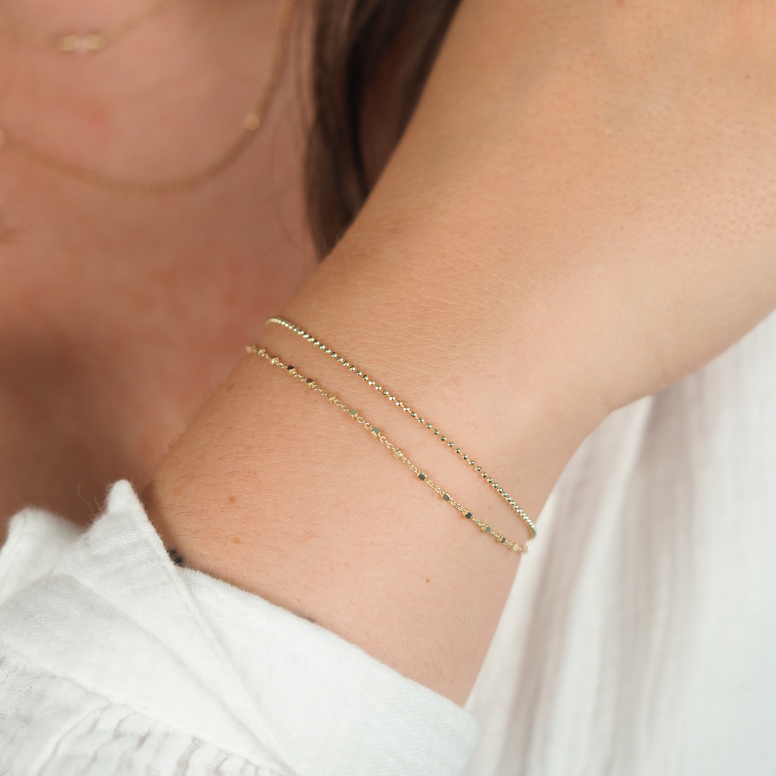 Kugel Armband Fein Gold