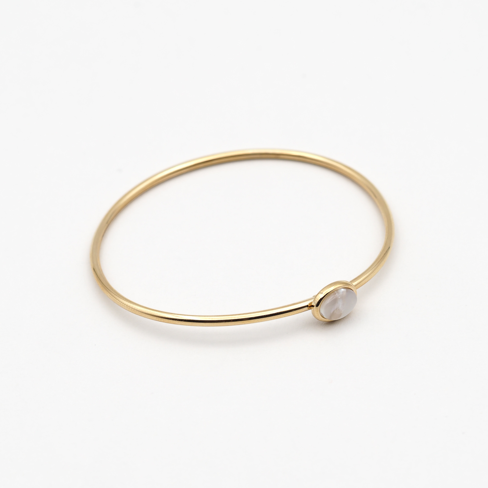 Perlmutt Armreif Gold