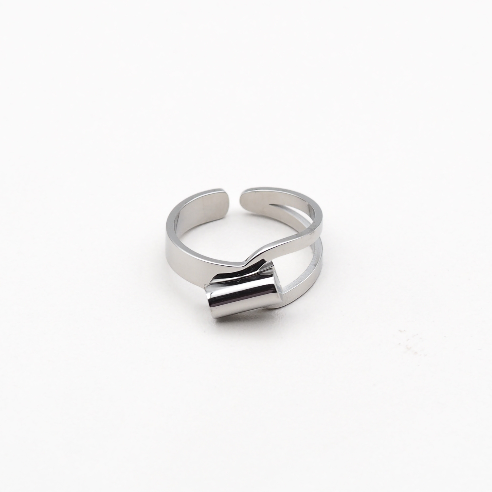 Geschwungener Ring Silber