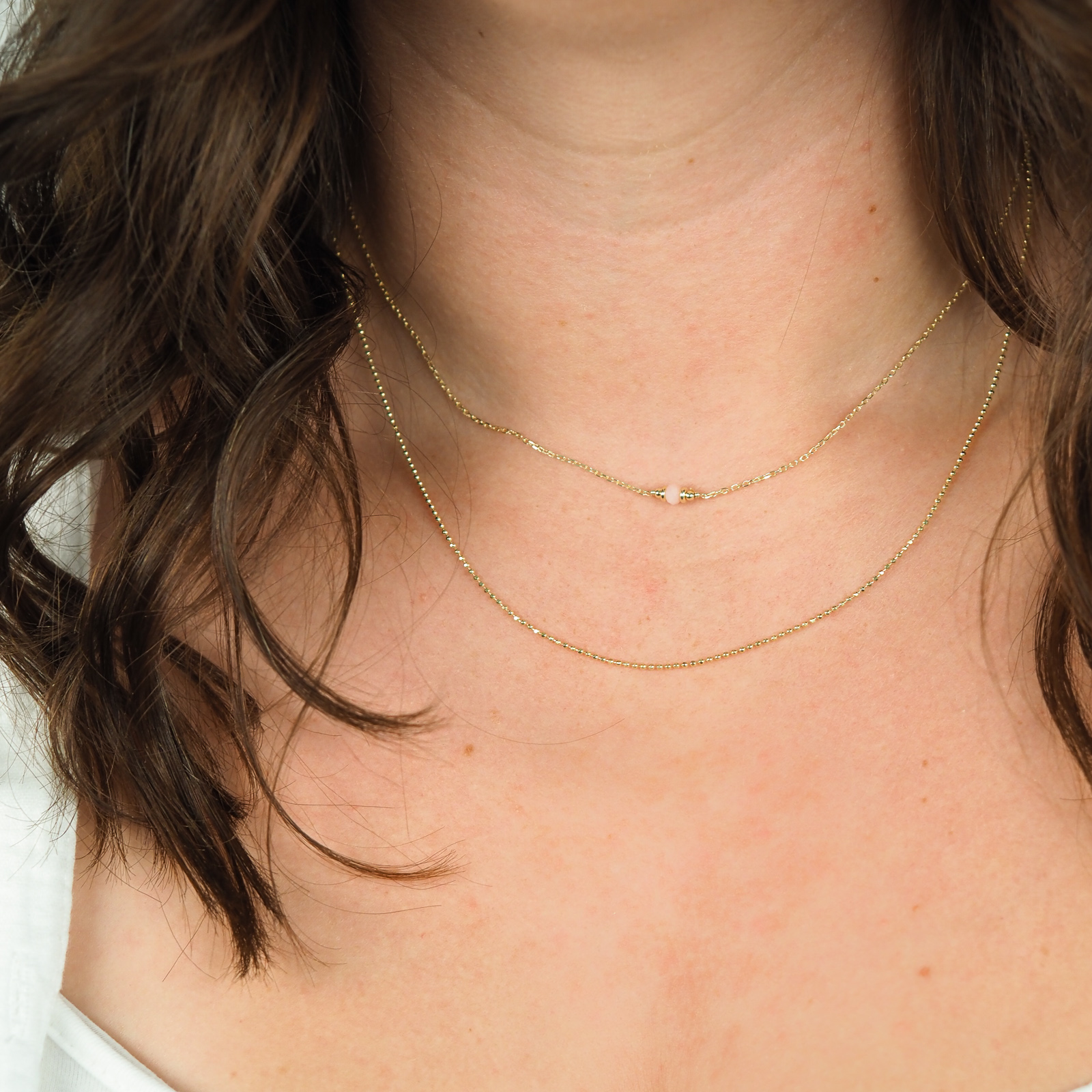Kugel Kette Fein Gold