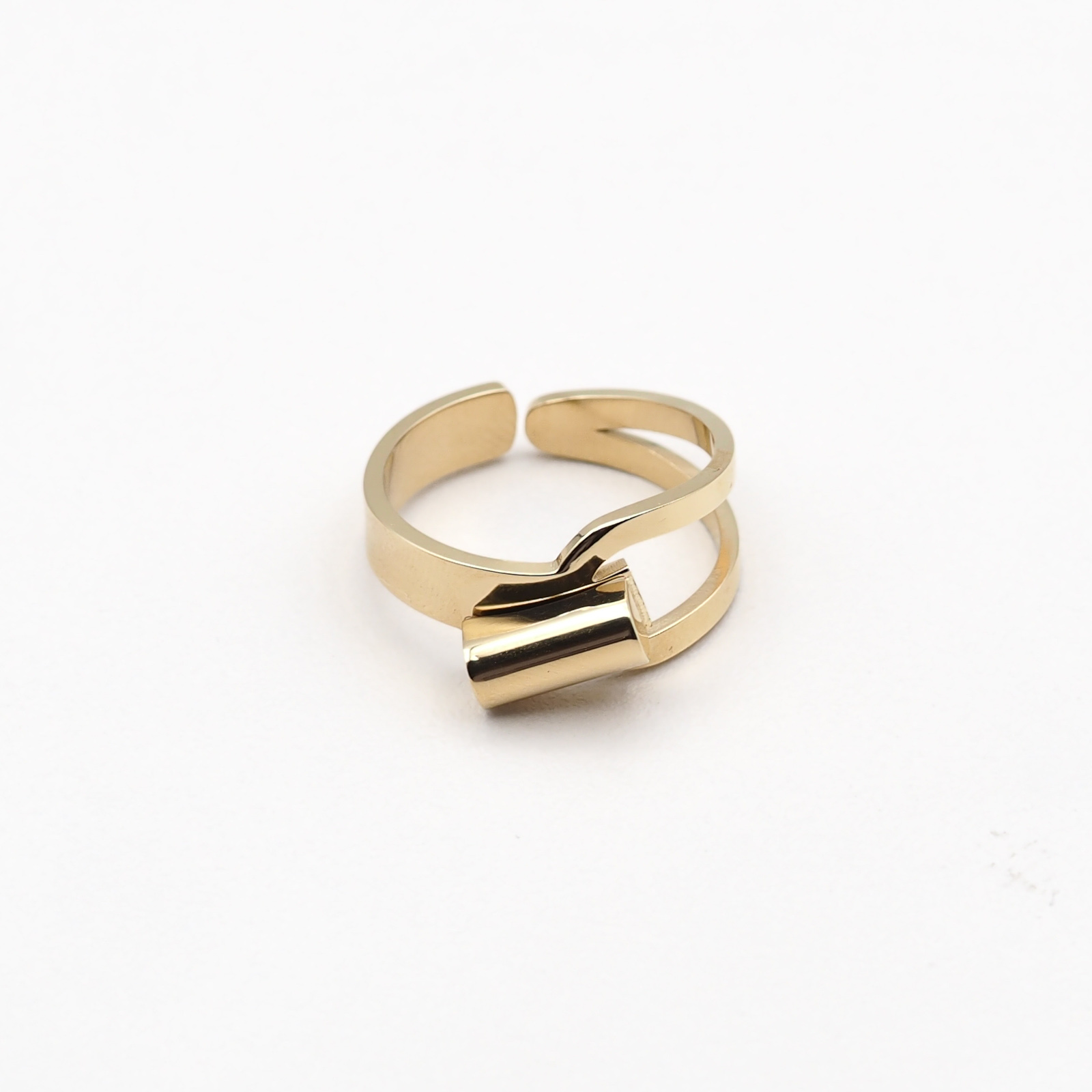 Geschwungener Ring Gold