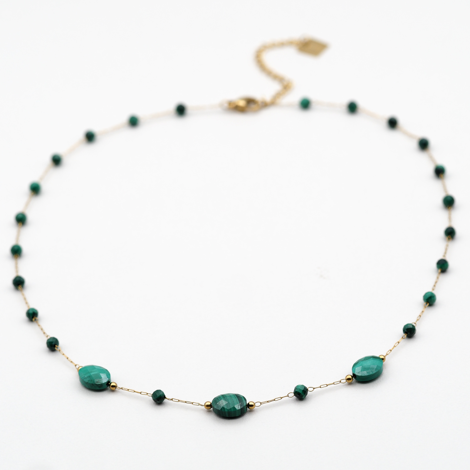 Malachit Kette Gold