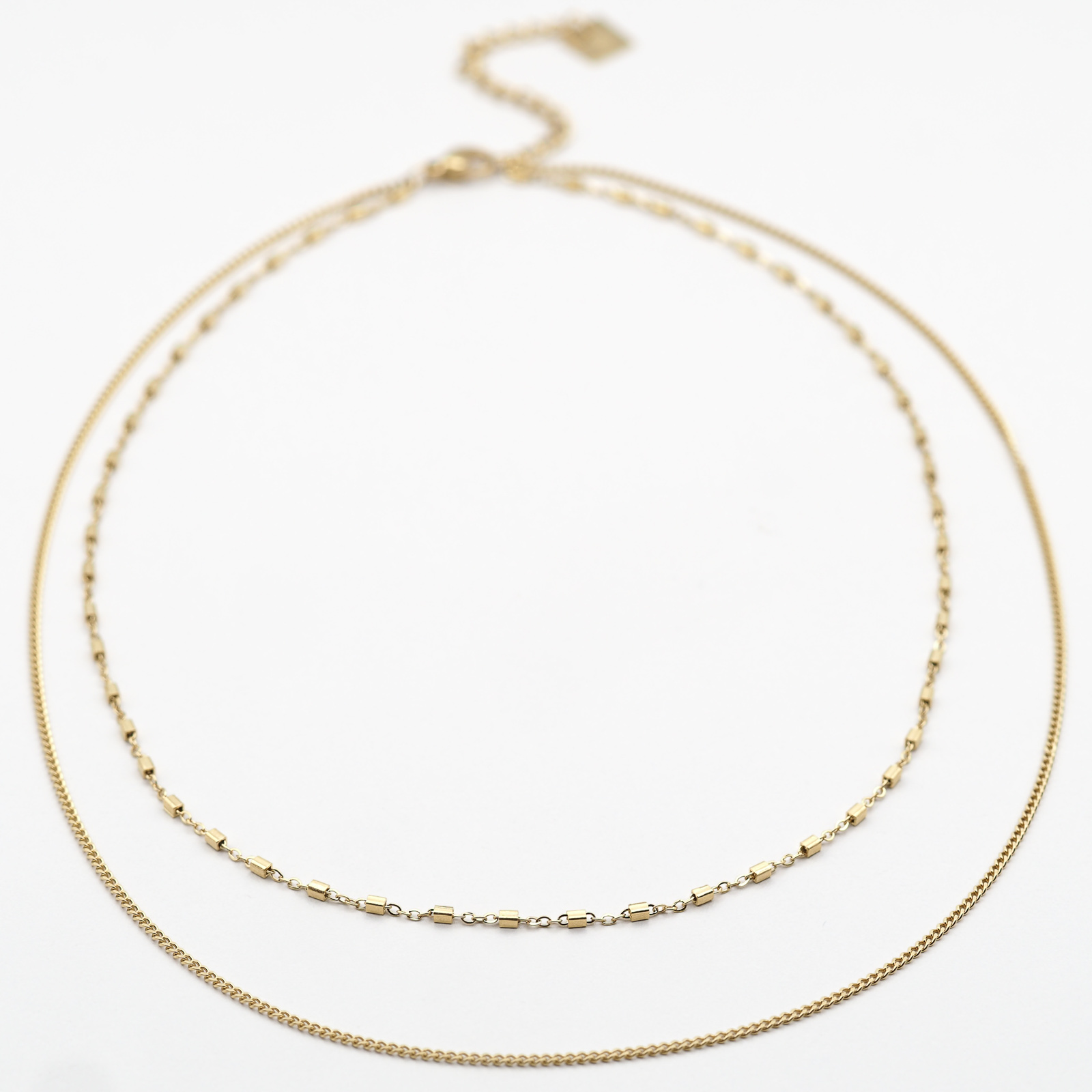 Doppelte Kette Gold