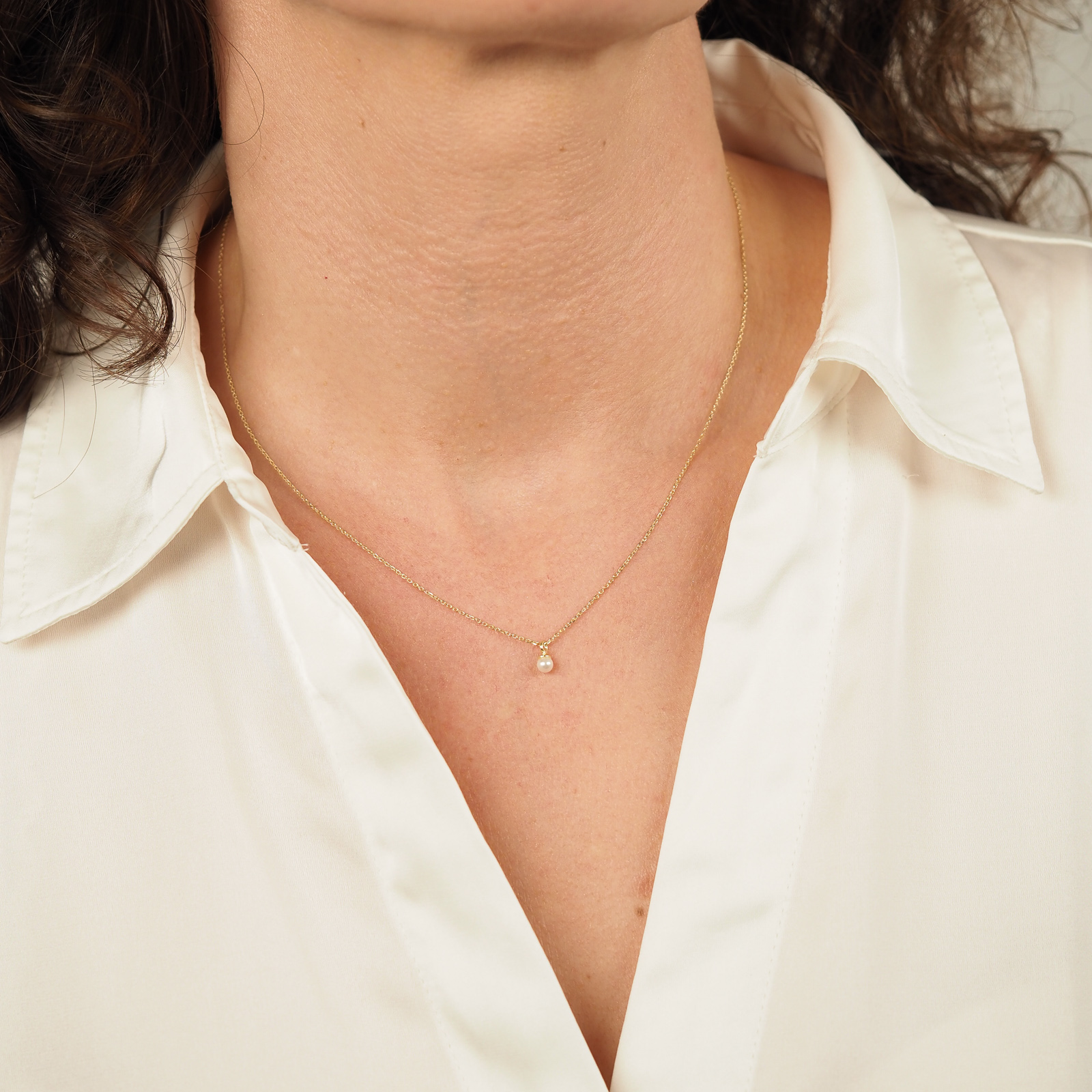 Perlen Kette Gold