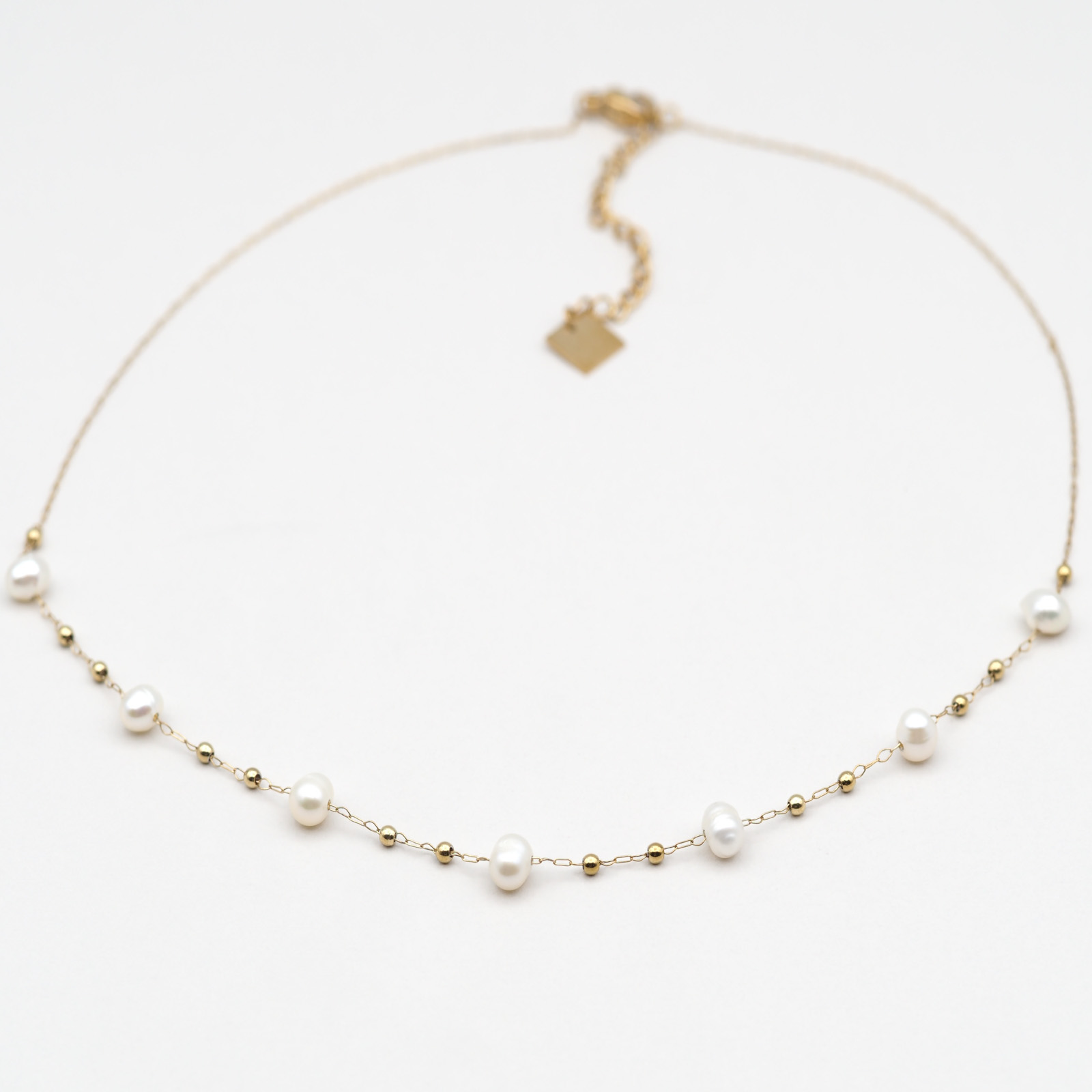 Perlen Kette Gold