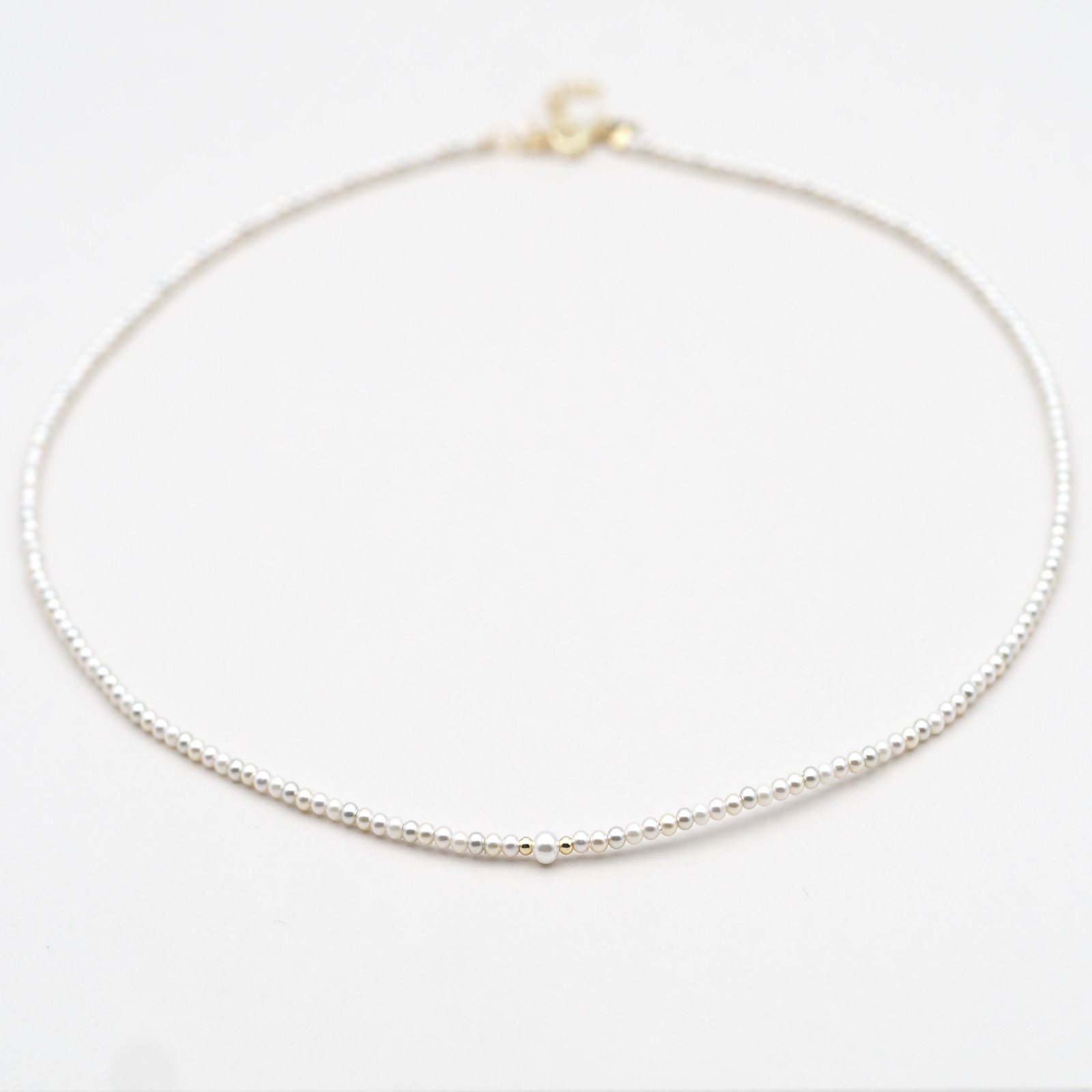 Perlen Kette Gold